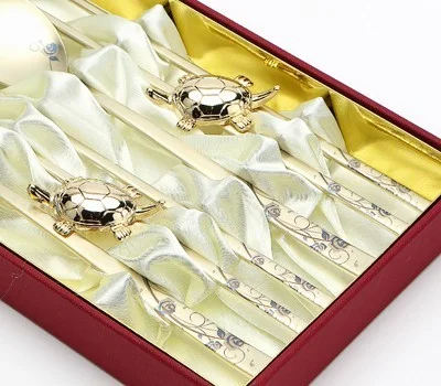 아멜리아 블루 티타늄 거북부부수저세트