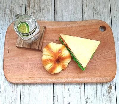 백야드 마호가니 직사각 大 도마