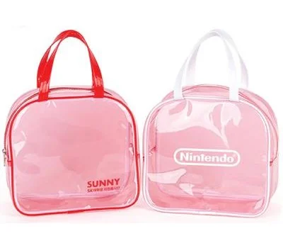 홍투명 비치백 주문제작 홍투명비치백