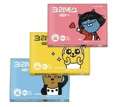 크리넥스 카카오프렌즈 여행용 티슈 50매